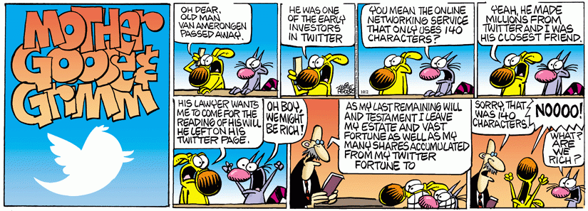 Twitter Will Too Short for Bequest
